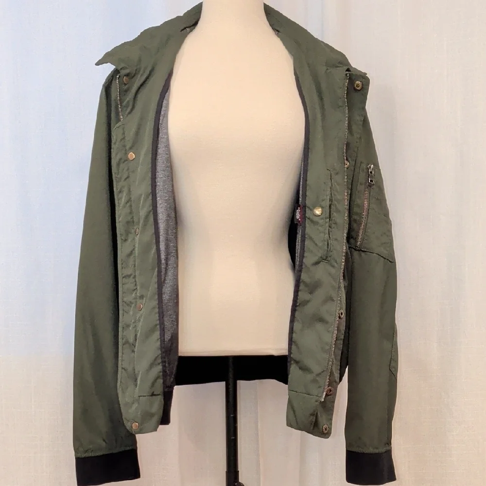 Men's Banana Republic x Schoeller Switzerland Olive Bomber Jacket